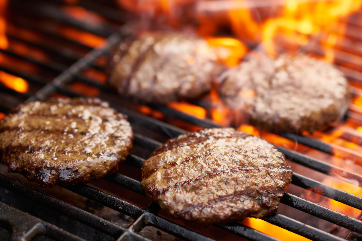 American Hamburgers op de grill van Homeko